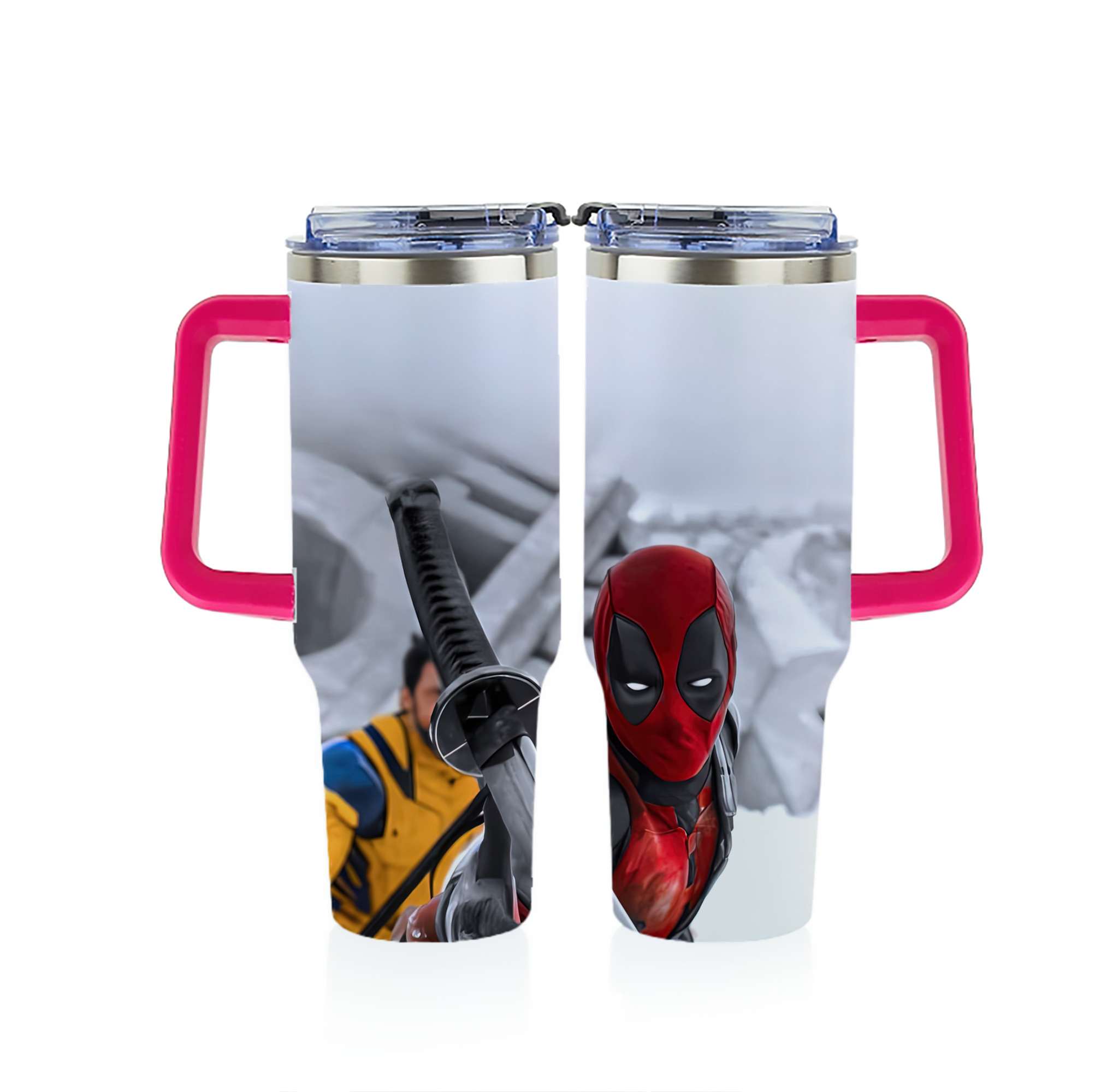 （画像用） Deadpool デッドプール 1200ｍLフルプリント車用タンブラー